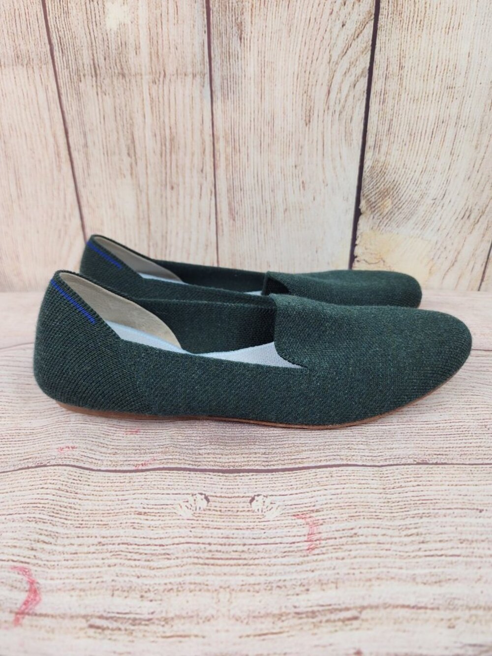 Rothy’s The Loafer Merino Wool Knit Shoes Womens Size 7.5 Slip On Ballet Flats
